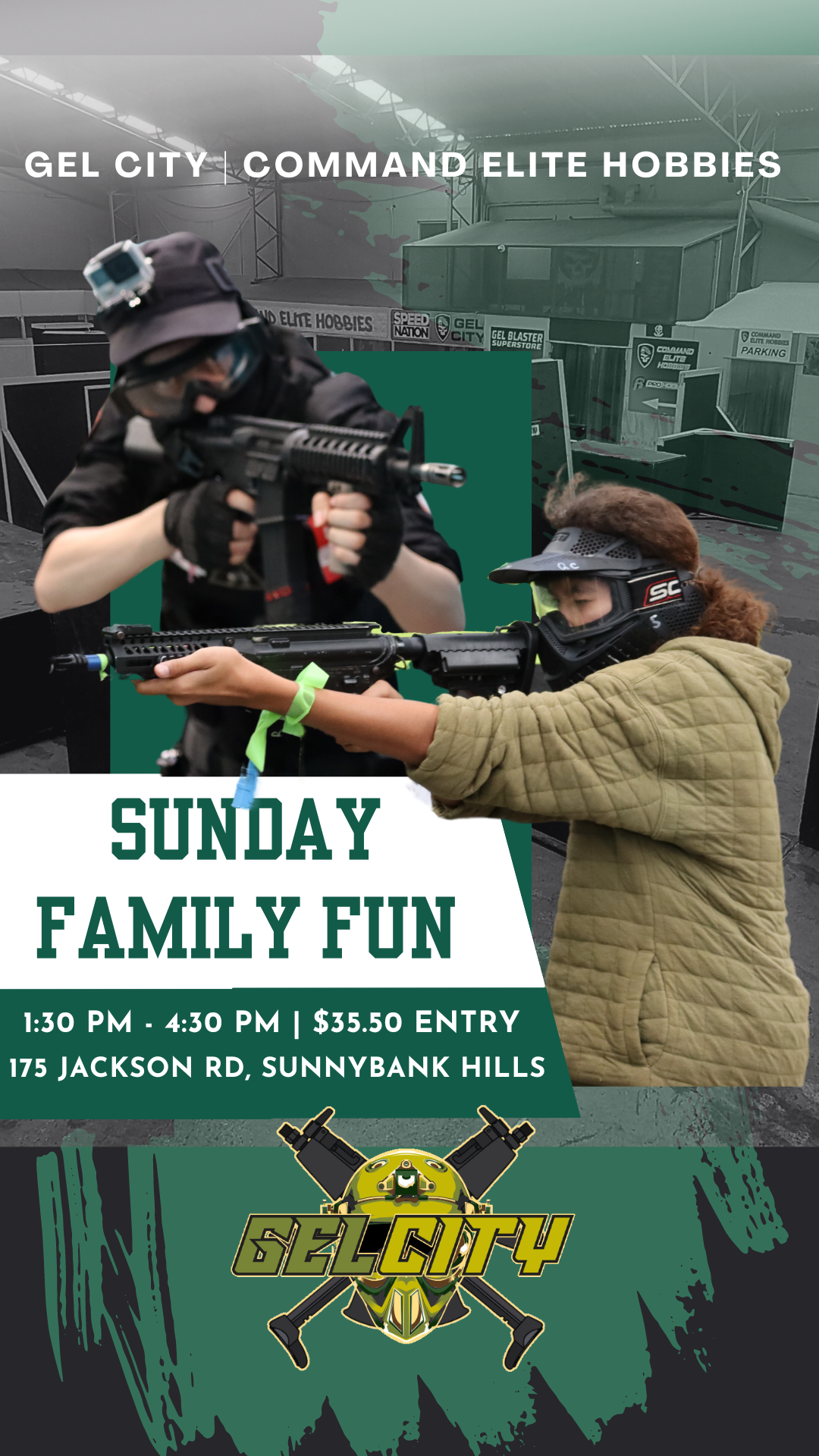 SUNDAY FAMILY FUN SESSION 1:30pm - 4:30pm - 2024