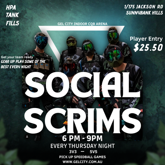 THURSDAY NIGHT SOCIAL SCRIMS 6PM - 9PM - 2024