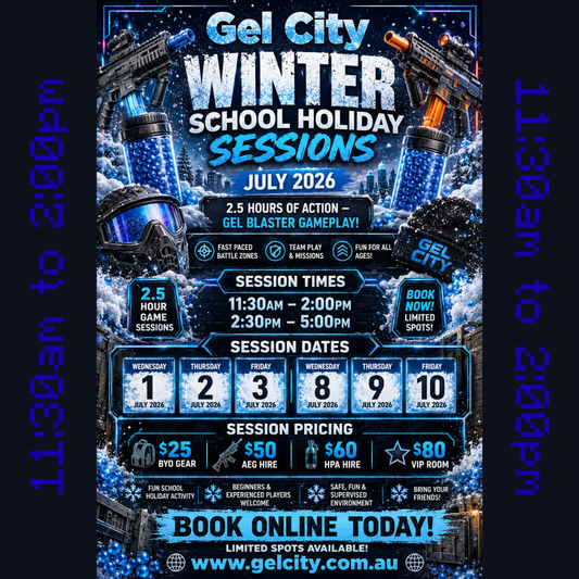 WINTER SCHOOL HOLIDAY SESSION || 11:30PM - 2:00PM - July 2026