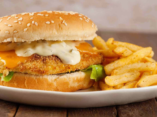 Fish Fillet Burger+Chips and Drink Combo